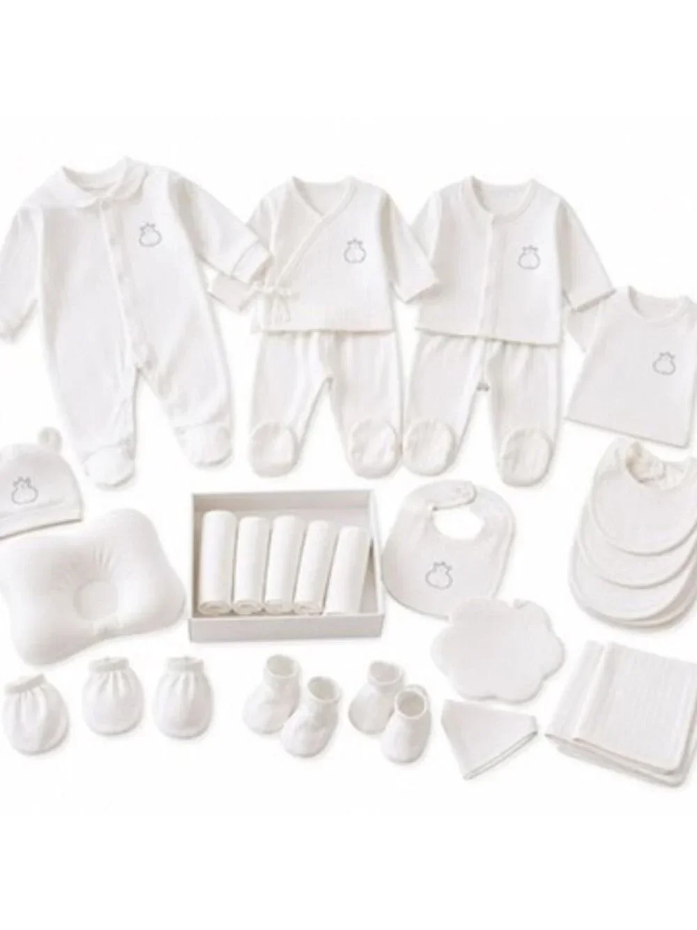 21-Piece Newborn 0-3 months Baby Gift Set | Soft Cotton Essentials